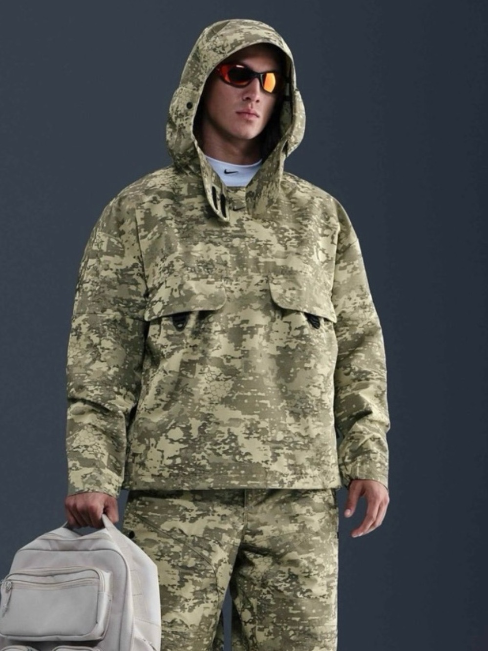 NEW Nike Tech Woven CORDURA Green Camo Jacket IF8494-276 Mens XL $450 Retail